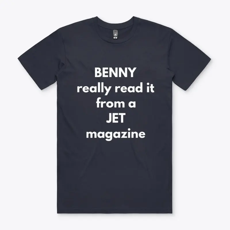  BENNY really read it from a JET