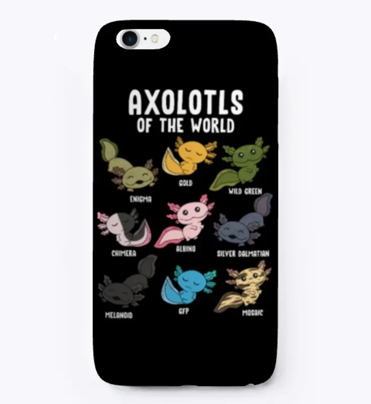  Axolotls Of The World Kawaii Types Of